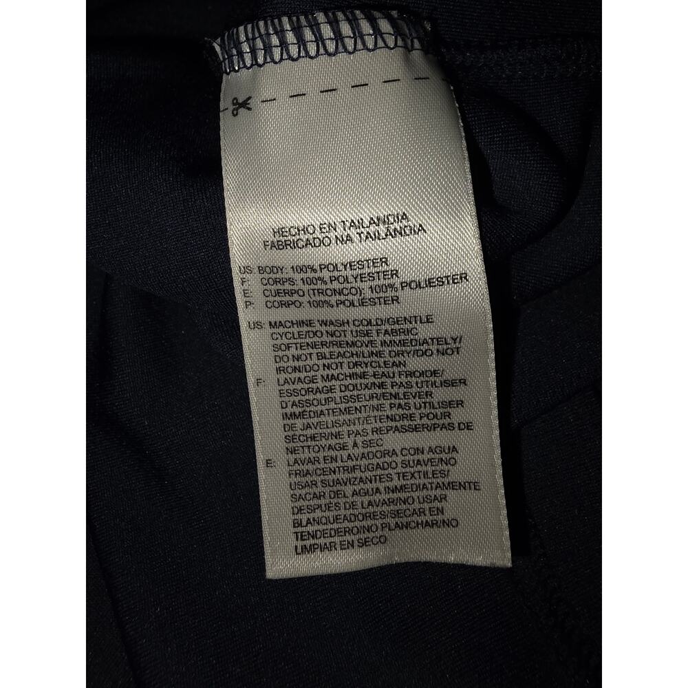 Reebok Play Dry Polo Mens Size XL Navy Blue with white trim - Picture 4 of 5